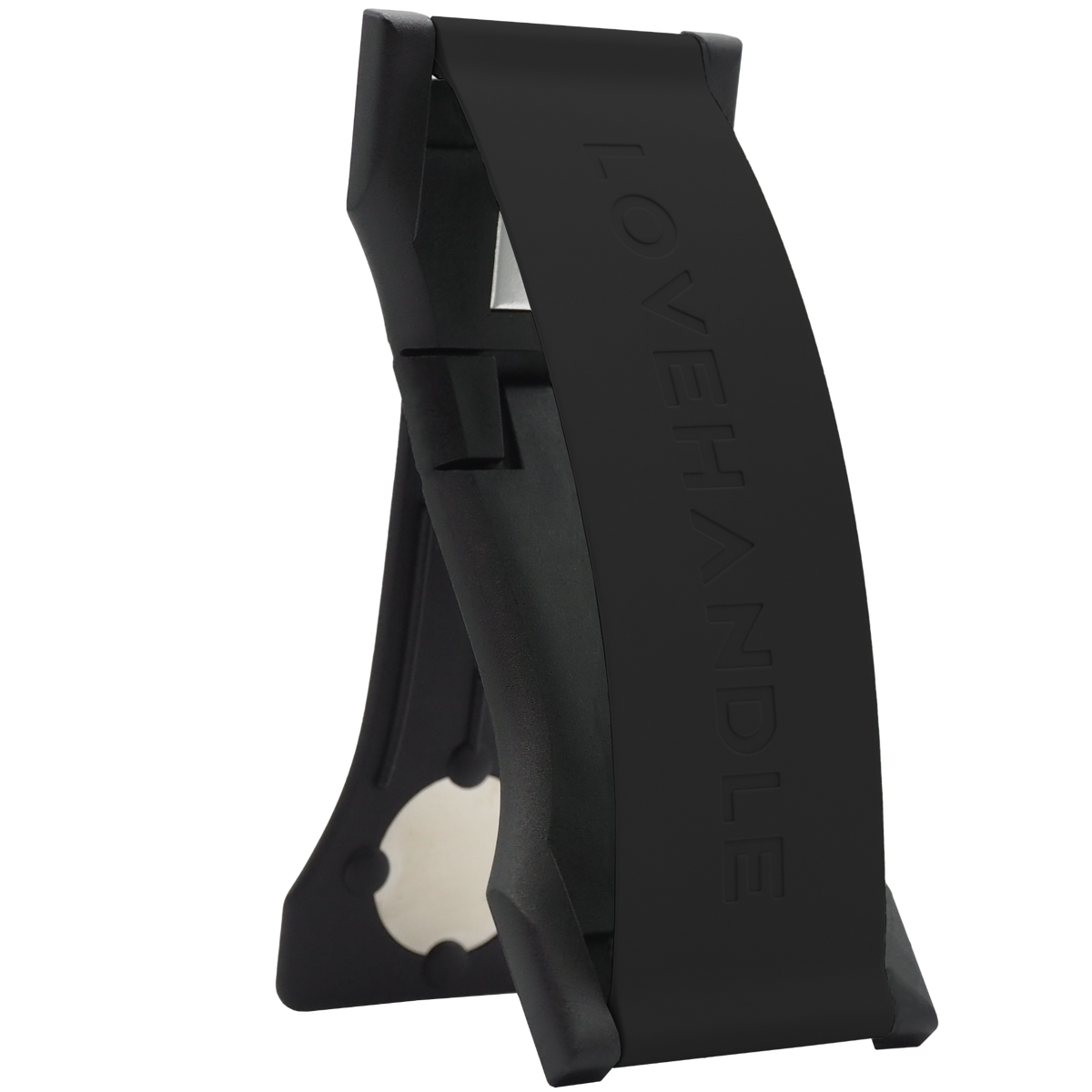 LoveHandle PRO Silicone Phone Grip - Black on Black
