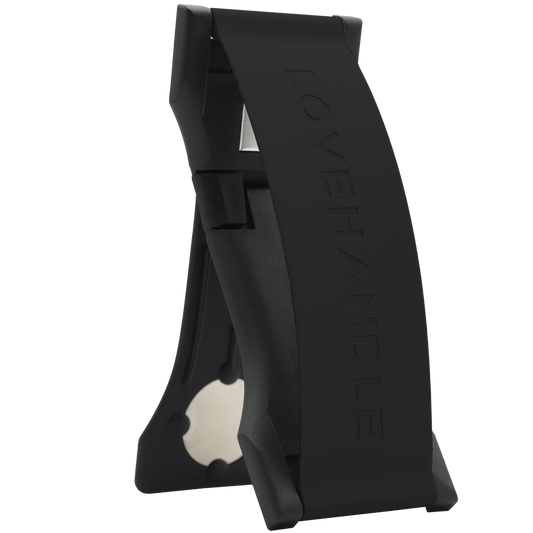 LoveHandle PRO Silicone Phone Grip - Black on Black