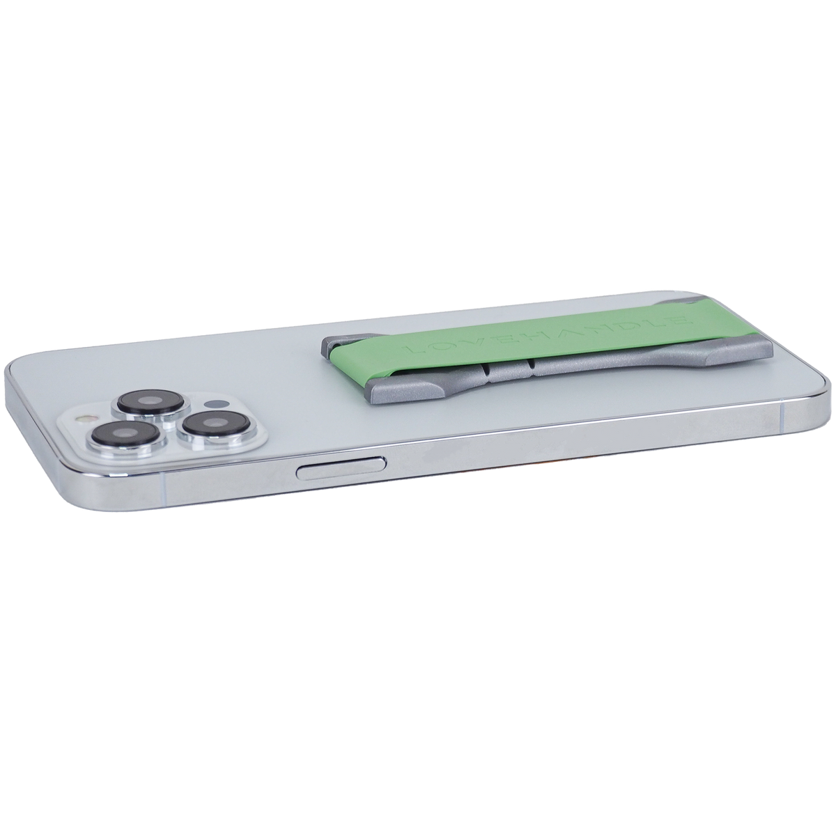 LoveHandle PRO Silicone Phone Grip - Fern Green/Clear Base