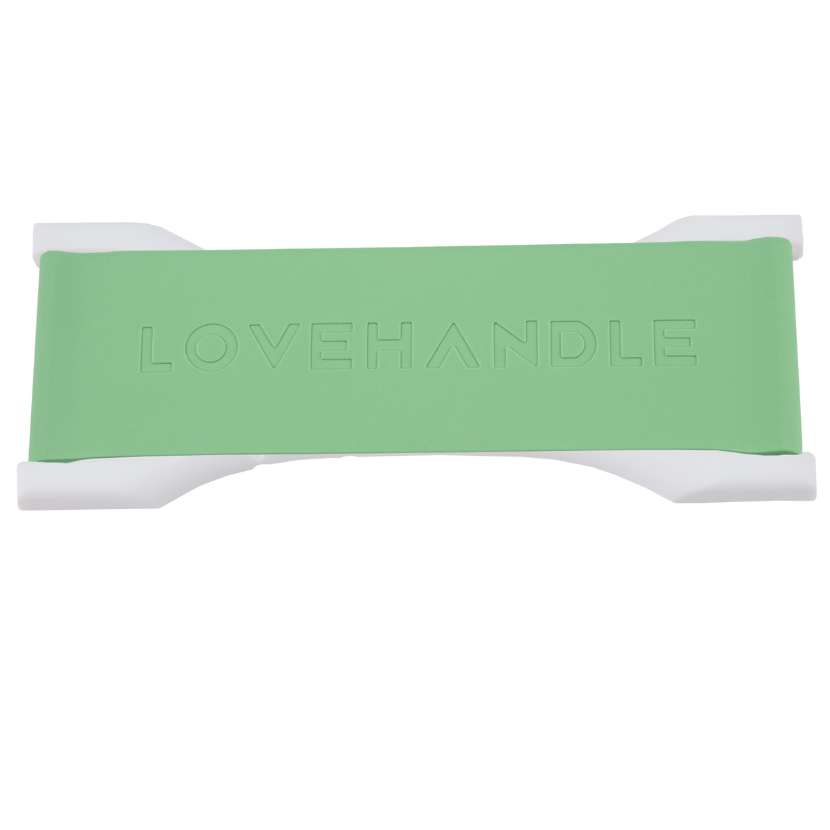 LoveHandle PRO Silicone Phone Grip - Fern Green/Clear Base