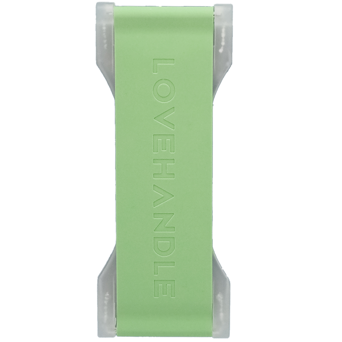 LoveHandle PRO Silicone Phone Grip - Fern Green/Clear Base