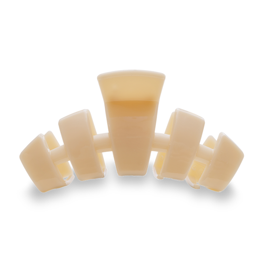 TELETIES - Classic Large Hair Clip - Almond Beige