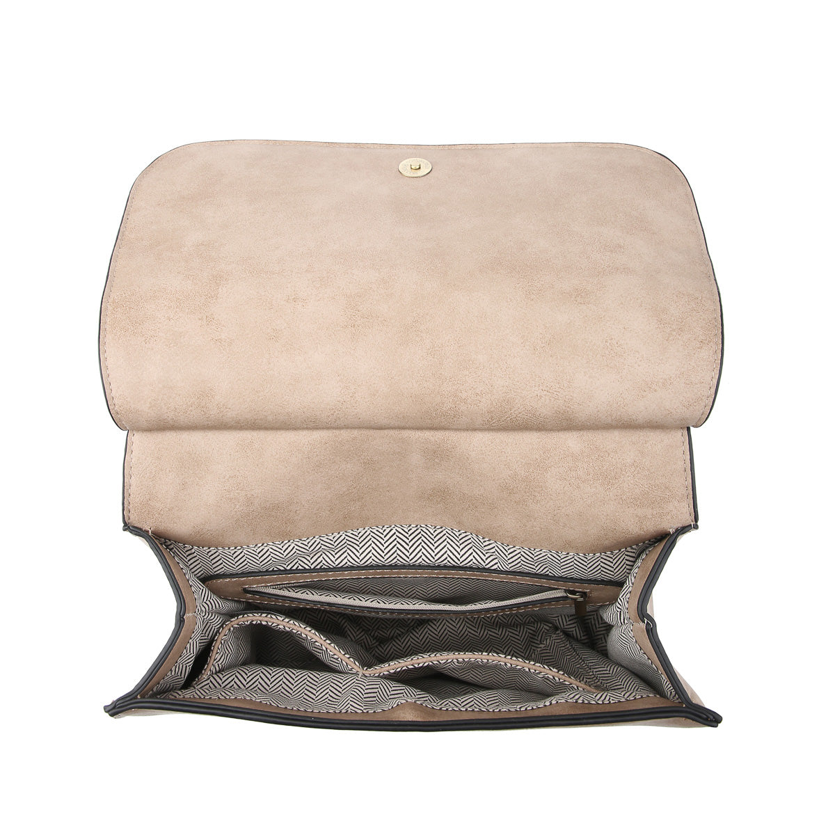 The Brinley Studded Crossbody Bag - Brown