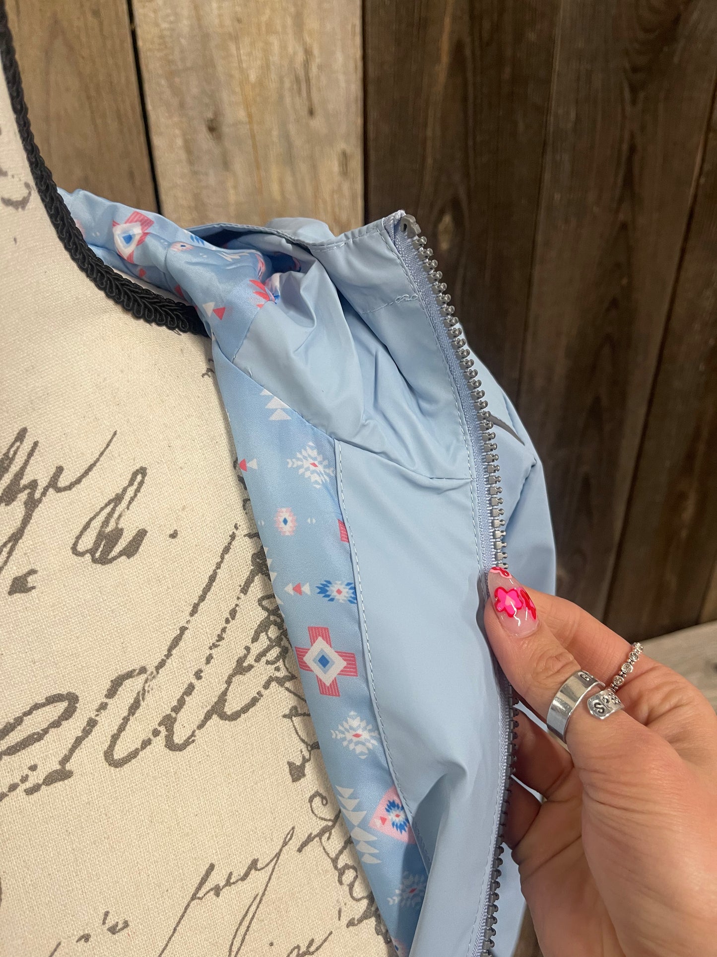 FINAL SALE - Simply Southern - Full Zip Rain Jacket - Surf