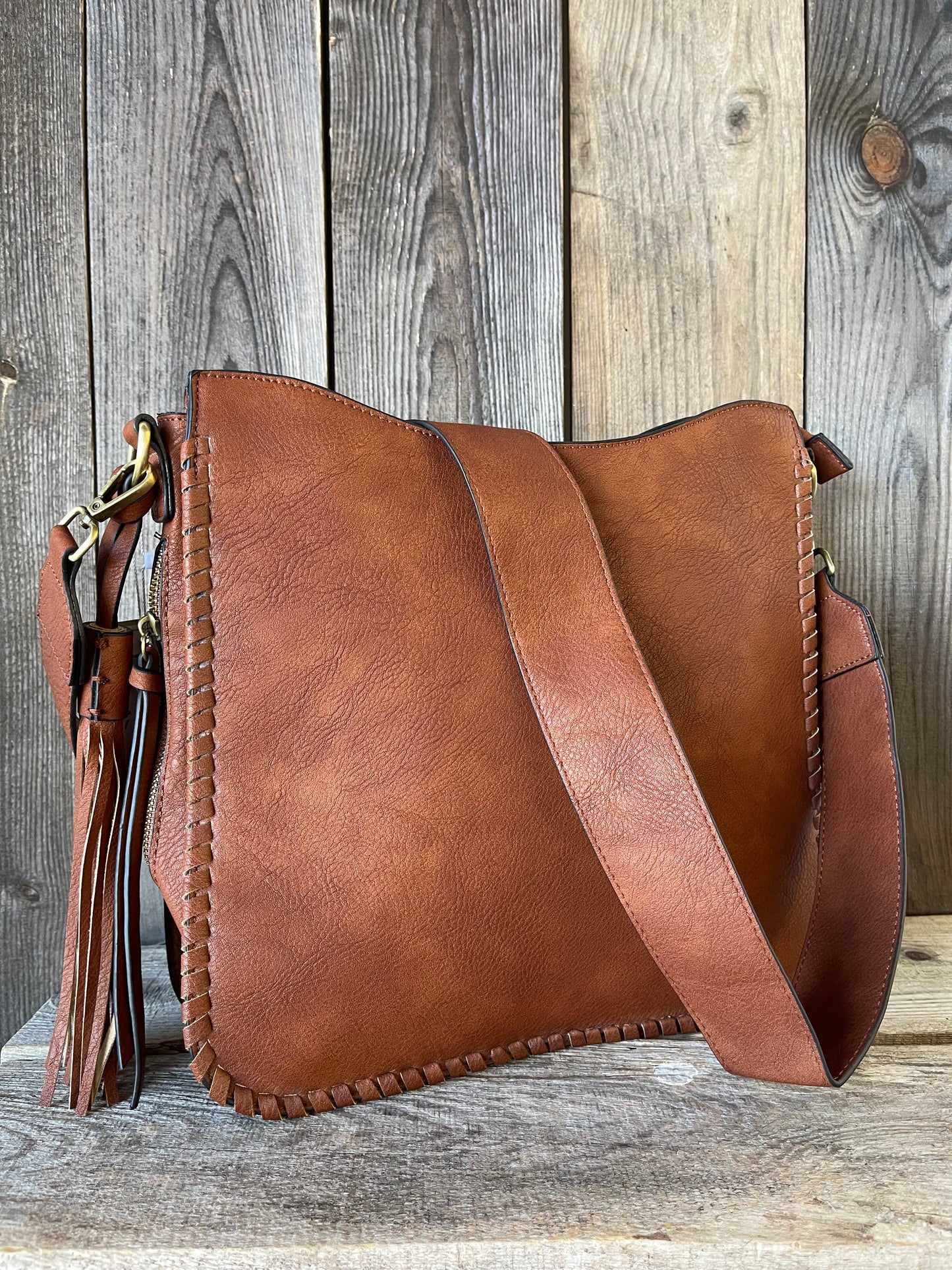 The Corrine Concealed Carry Crossbody Bag - Brown