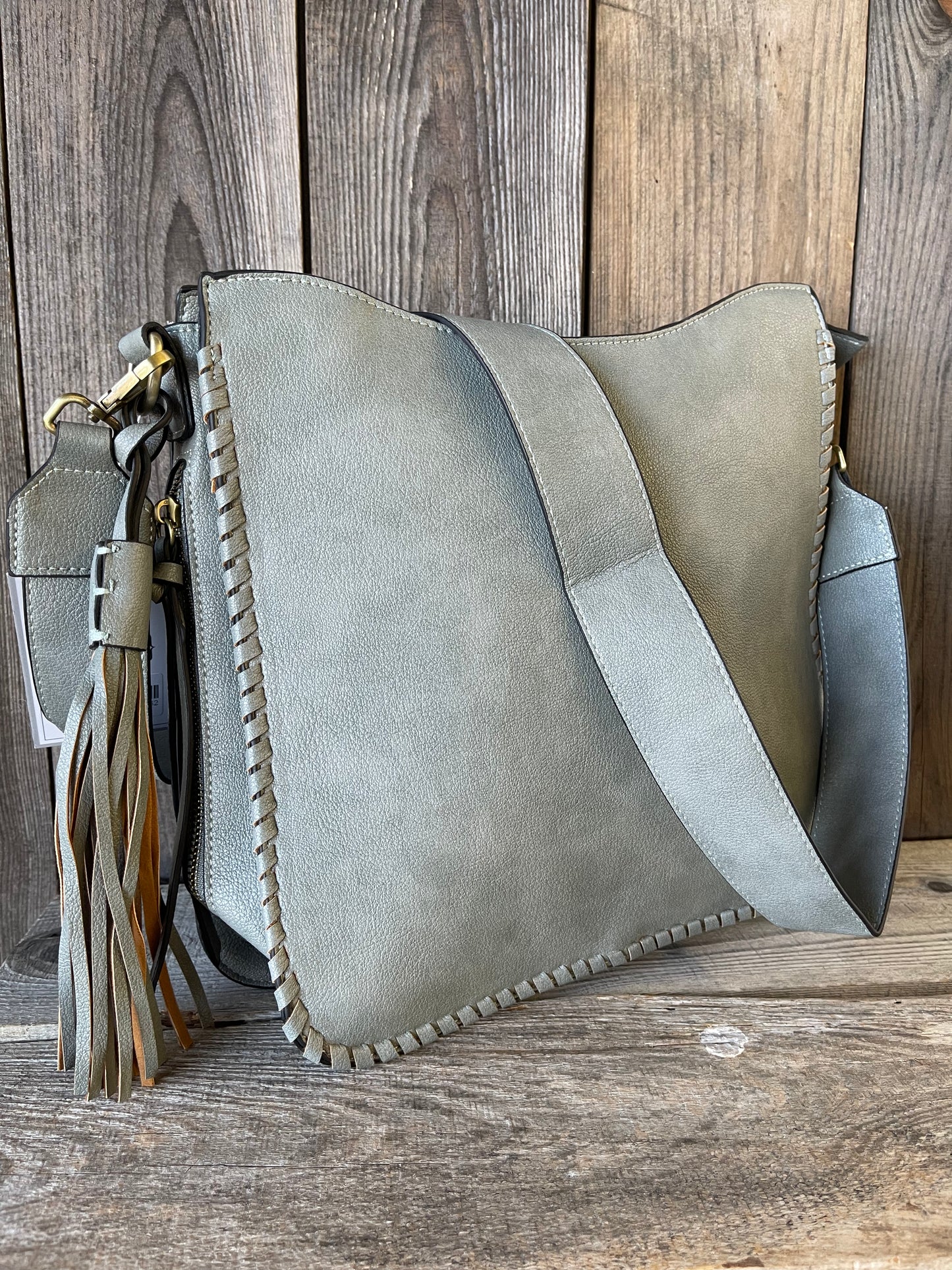 The Corrine Concealed Carry Crossbody Bag - Earth Grey