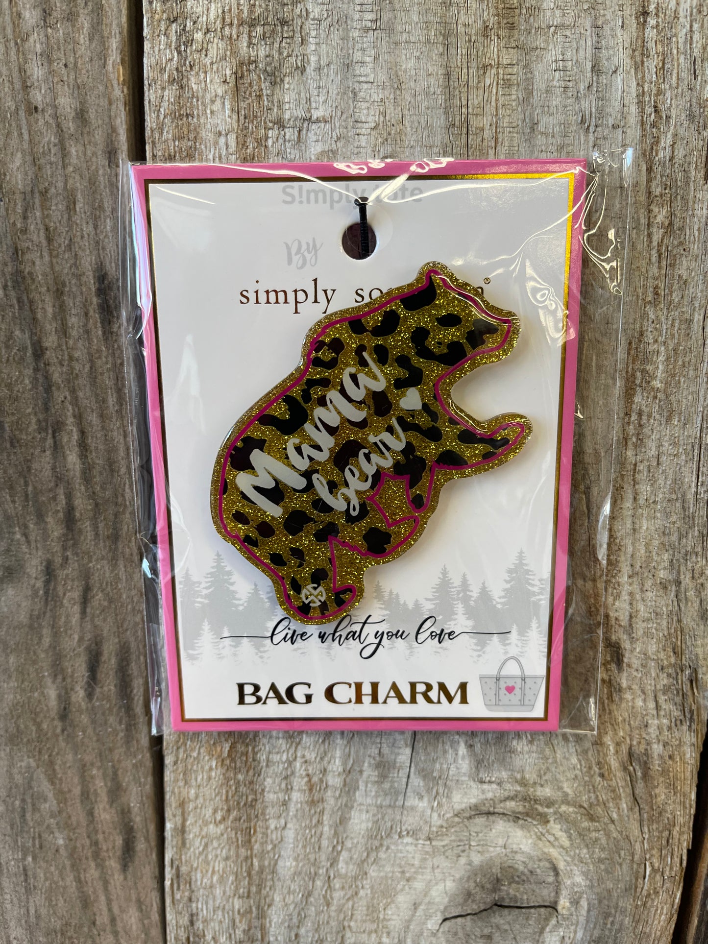 FINAL SALE - Simply Southern - Simply Tote Bag Charm - Mama Bear