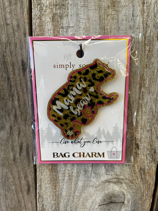FINAL SALE - Simply Southern - Simply Tote Bag Charm - Mama Bear