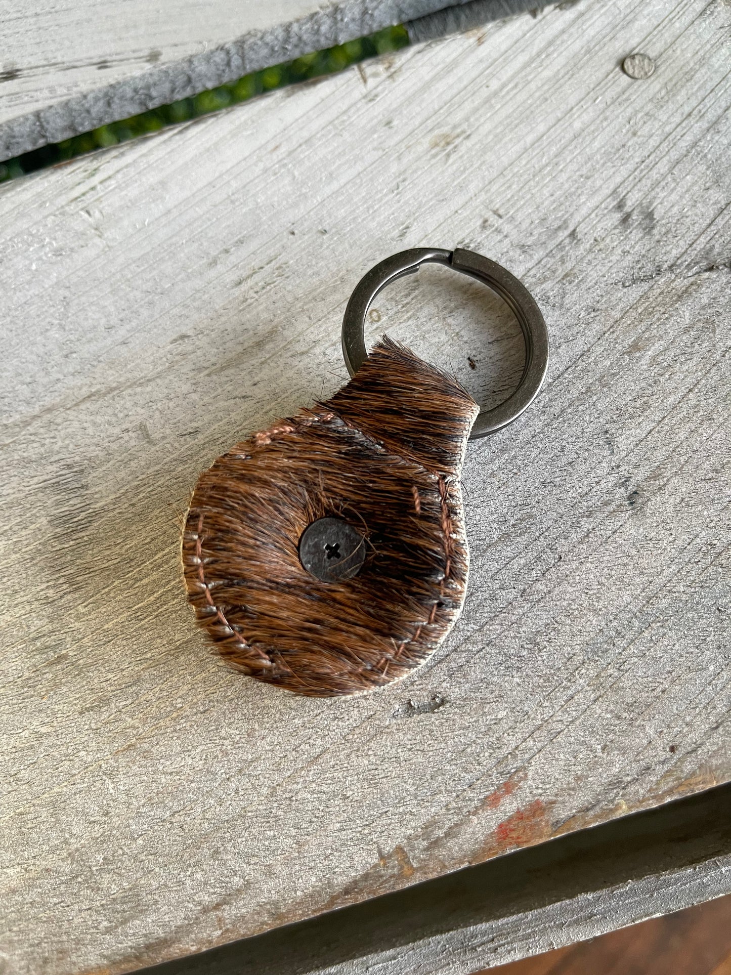 Montana West Hair-On Cowhide Cowboy Boots Key Fob/Chain