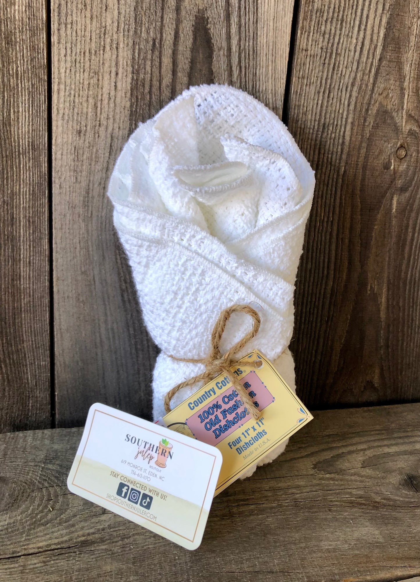 USA MADE Country Cottons Dishcloth 4 PC Set / Asst