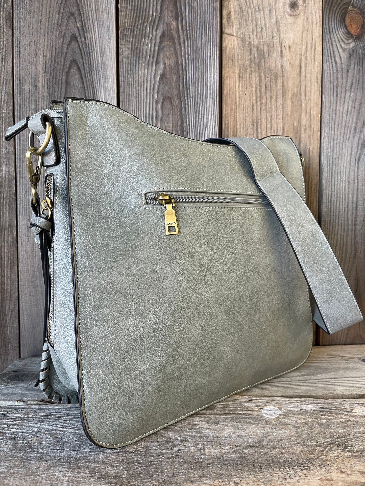 The Corrine Concealed Carry Crossbody Bag - Earth Grey