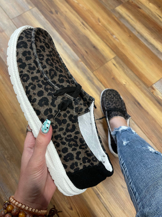 FINAL SALE - Gypsy Jazz - Janie Slip On Sneaker - Tan Leopard