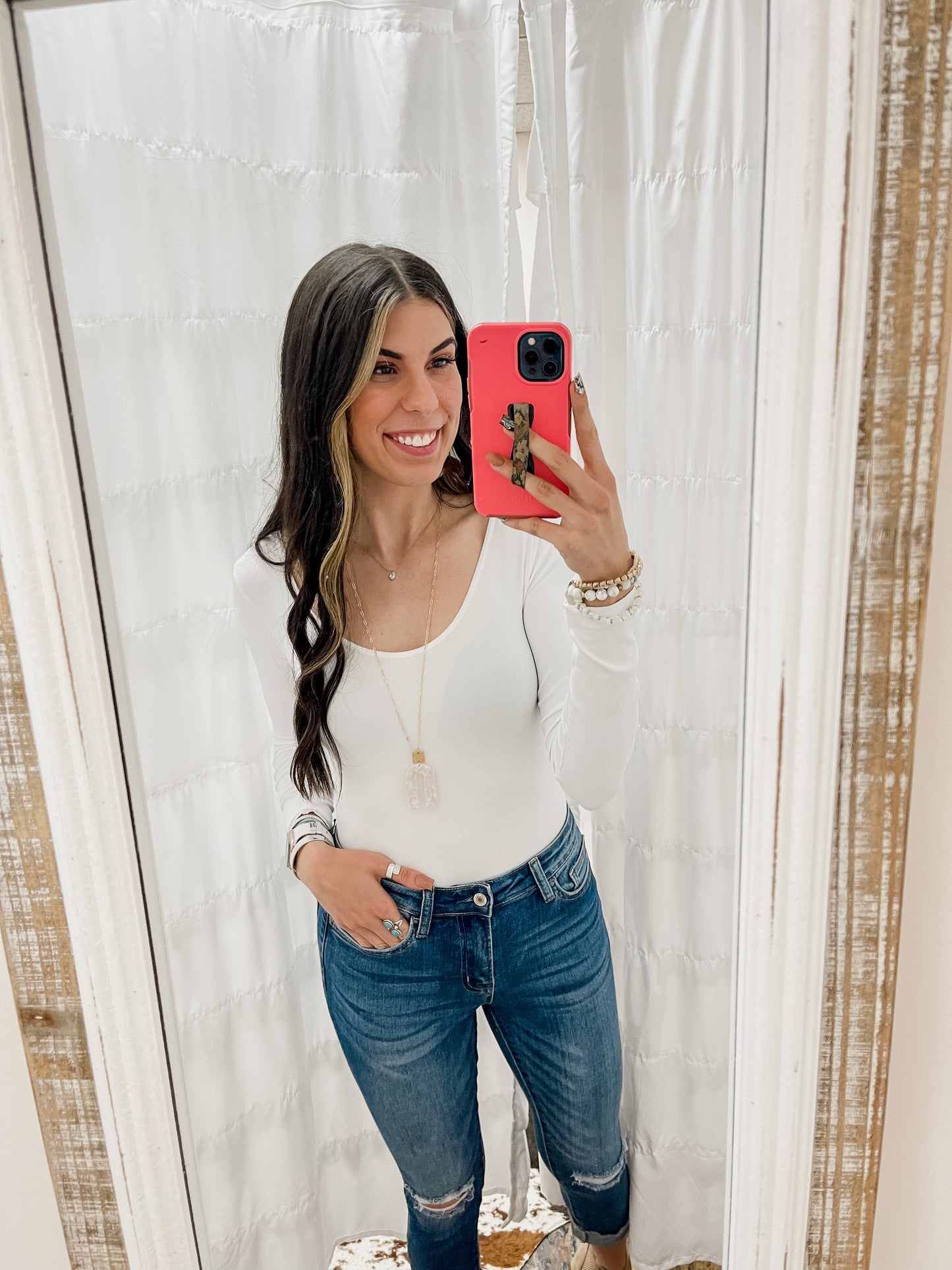 The Logan OS L/S Bodysuit - White