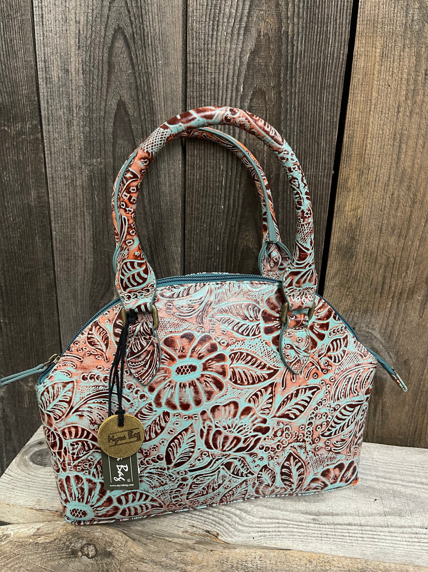 Myra Bag - Ebenezer Tooled Leather Bag