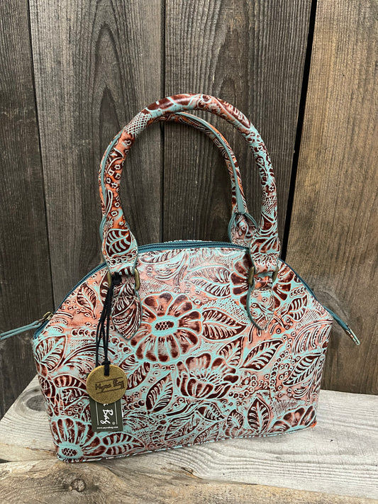 Myra Bag - Ebenezer Tooled Leather Bag