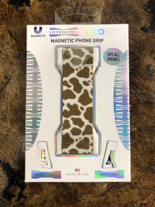 LoveHandle PRO Phone Grip - Brown Cowhide
