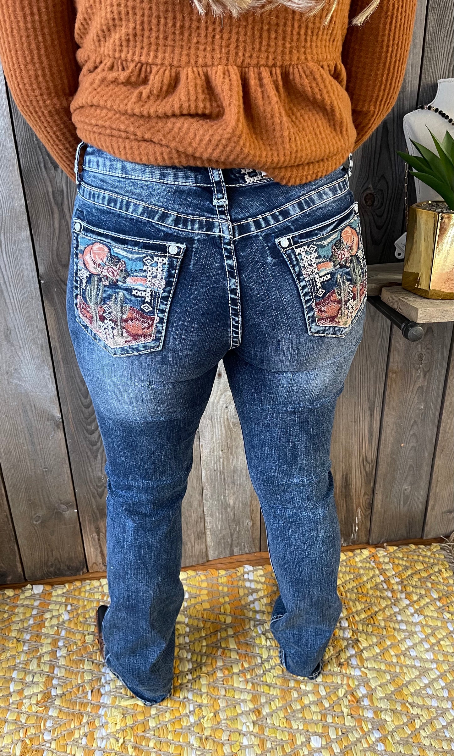 Grace In LA "Desert Dreamer" Easyfit Boot Cut