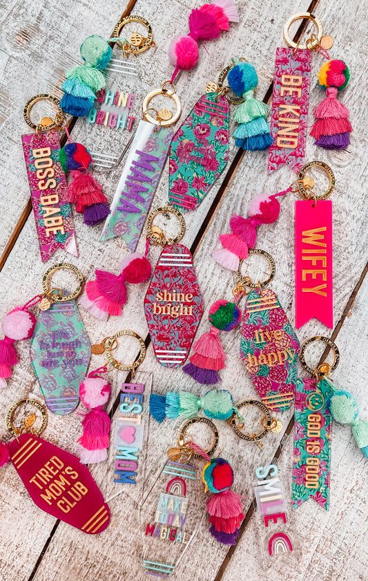FINAL SALE - Simply Southern - Acrylic Keychains - ASST.