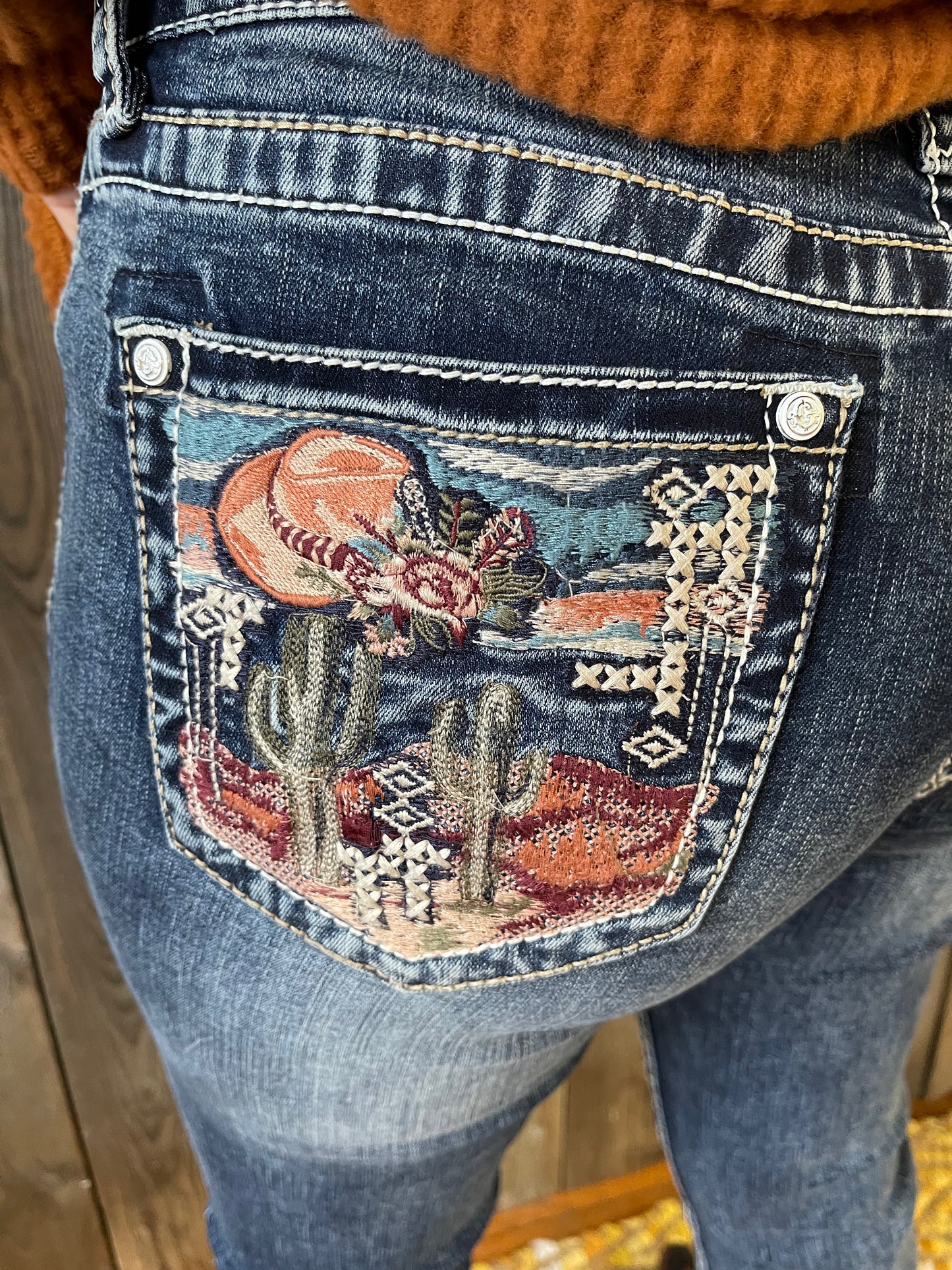 Grace In LA "Desert Dreamer" Easyfit Boot Cut