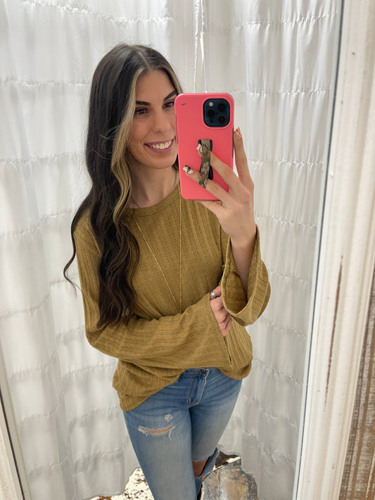 The Kayleigh Top - Dijon