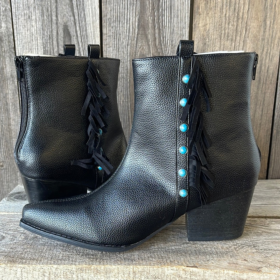 FINAL SALE - Crazy Train - Boujee Babe Booties - Black