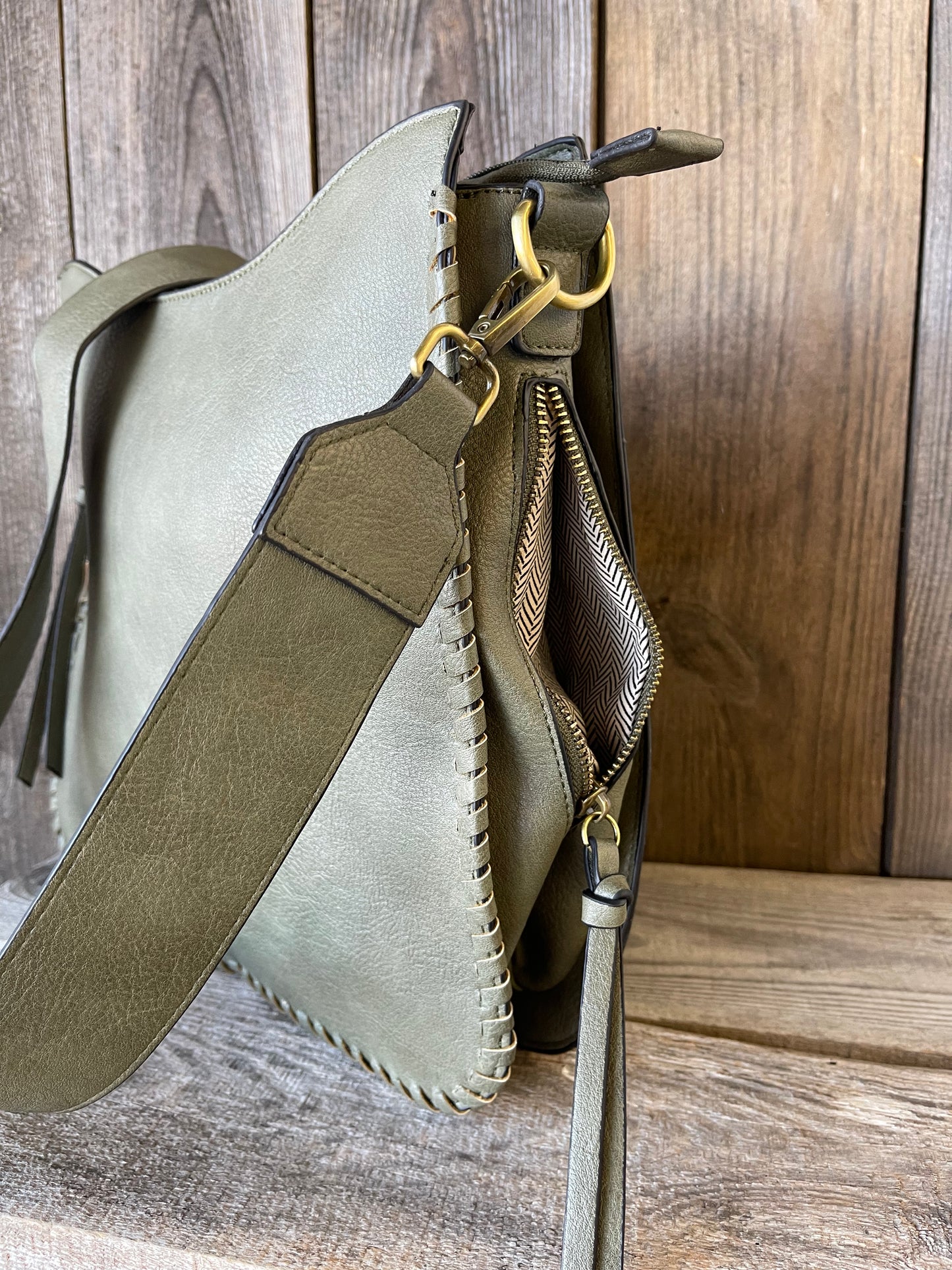 The Corrine Concealed Carry Crossbody Bag - Olive
