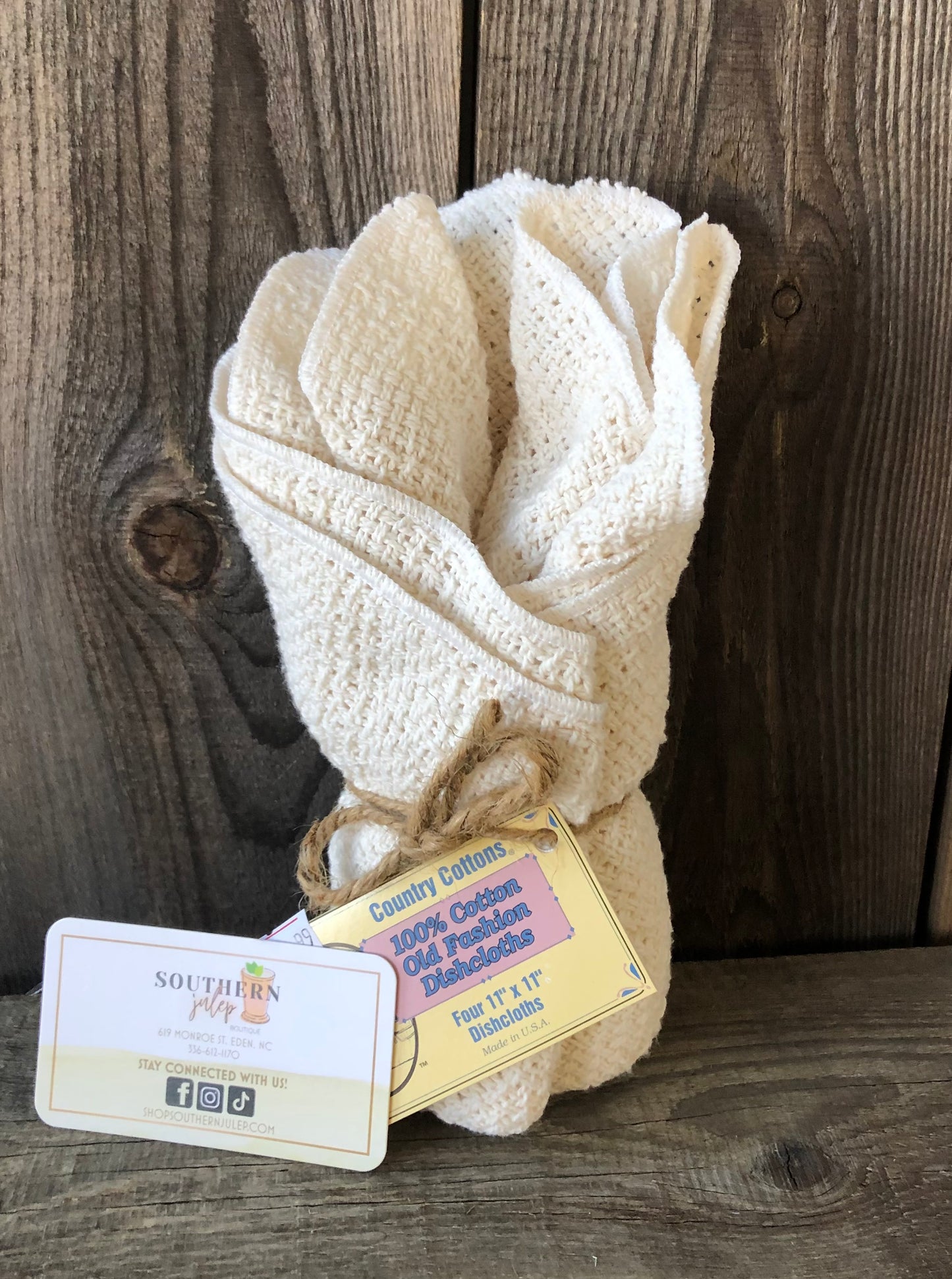 USA MADE Country Cottons Dishcloth 4 PC Set / Asst