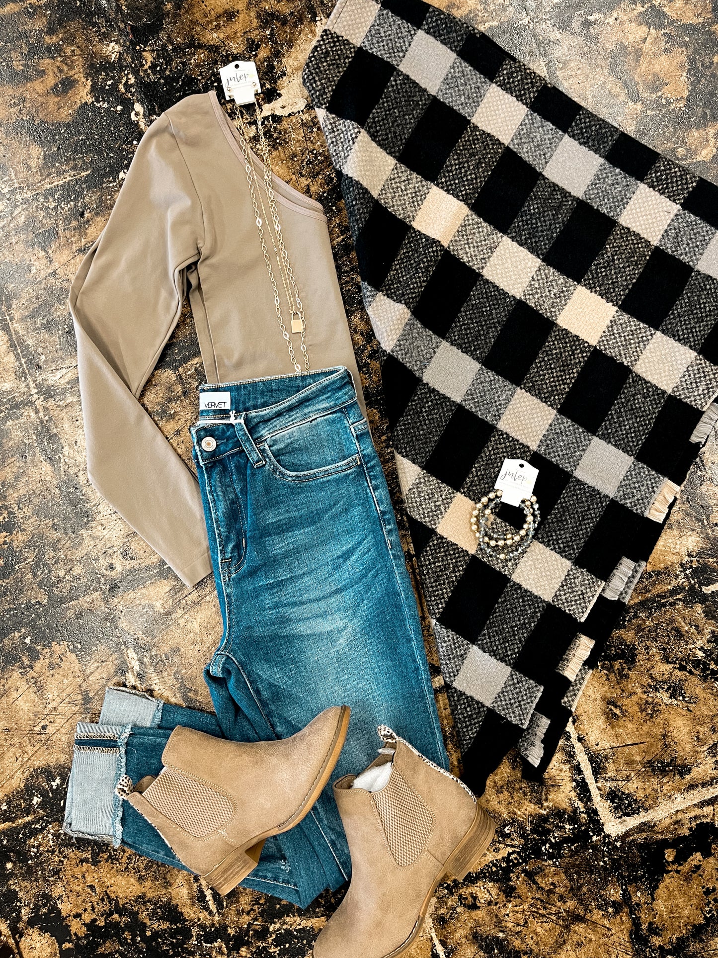 The Logan OS L/S Bodysuit - Lt Mocha