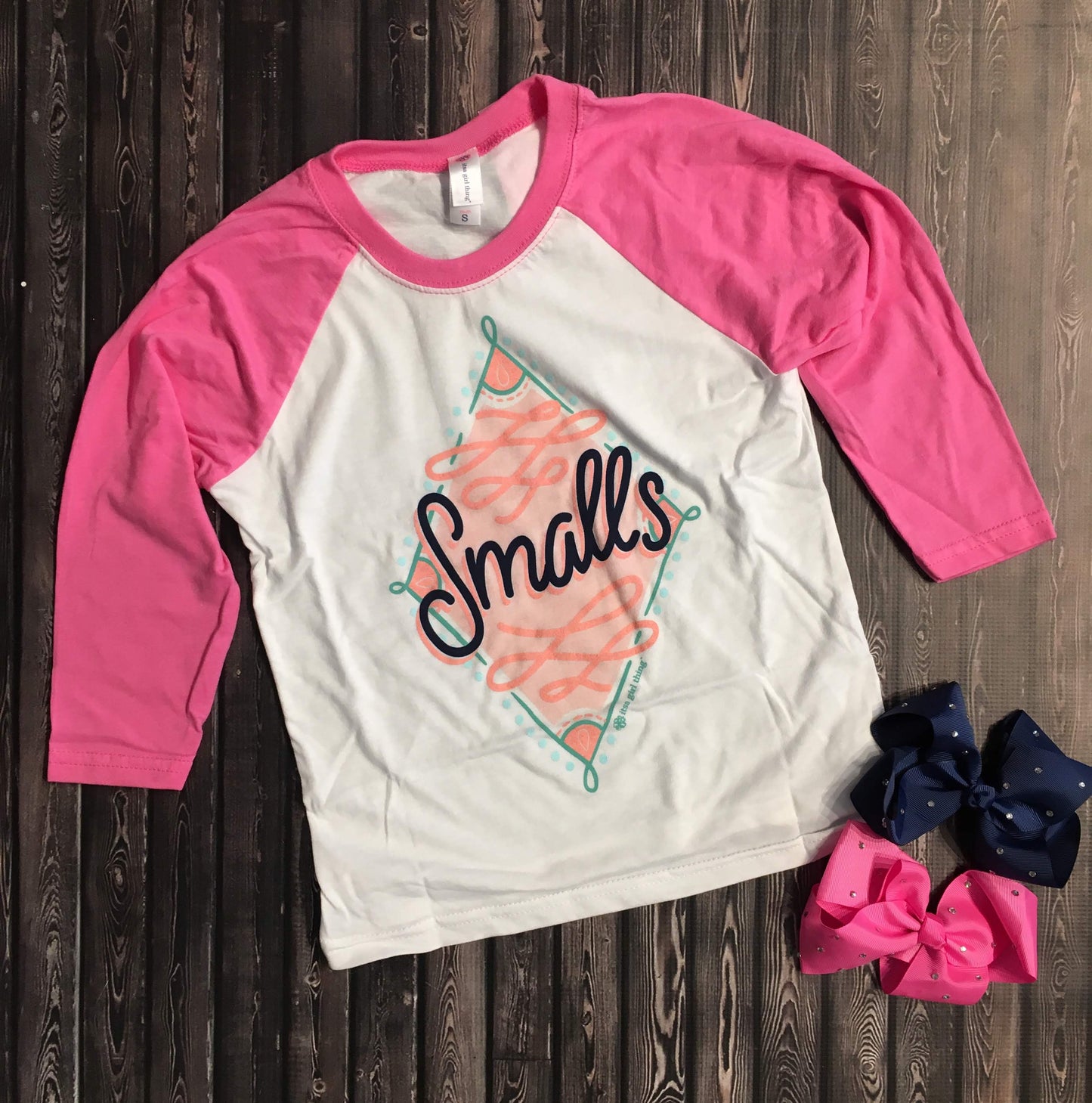 Smalls Raglan Baseball Girls Youth Tee