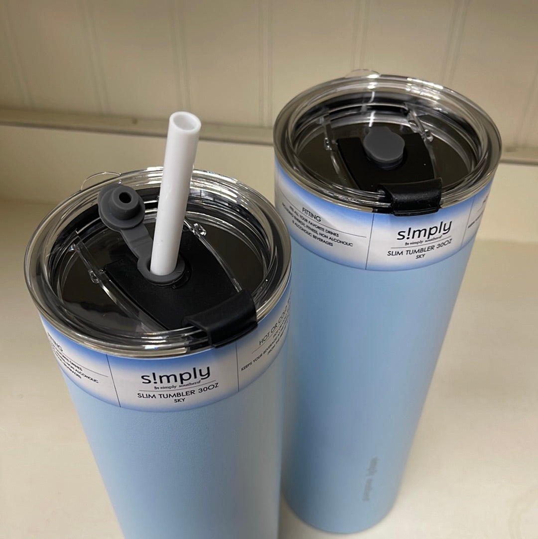 Simply Southern - Slim Tumbler 30oz - Sky
