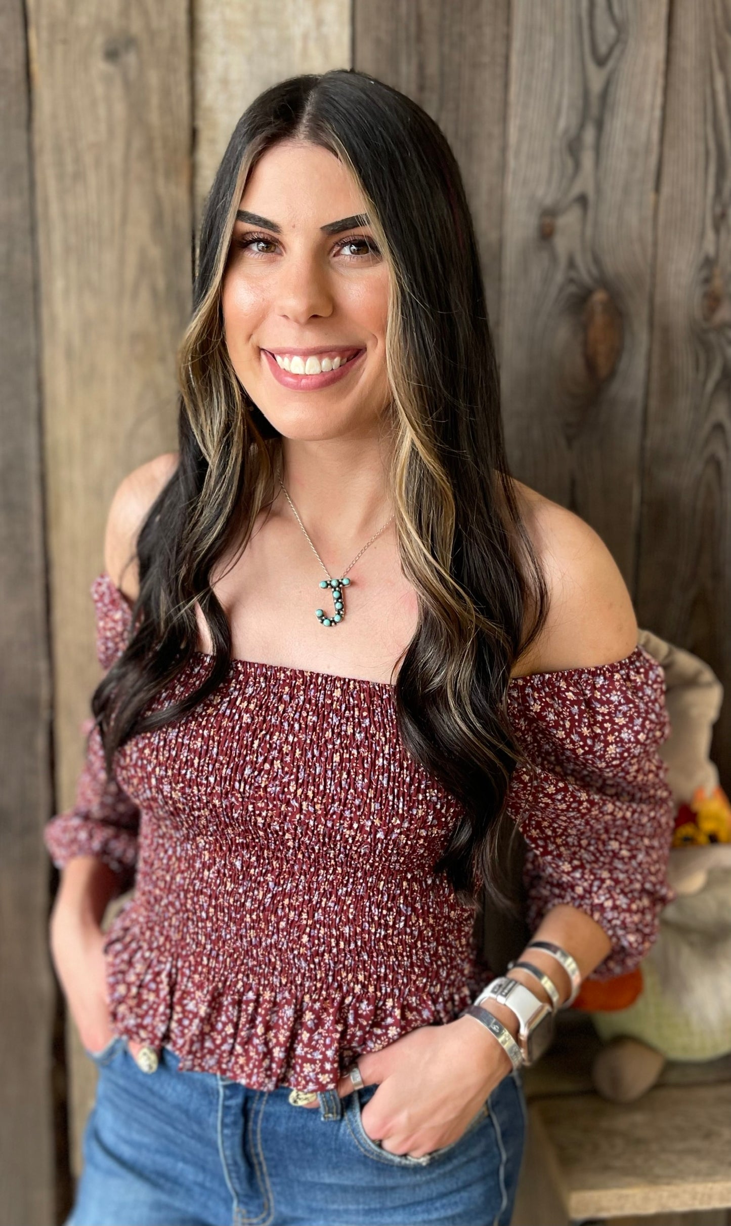 The Cianna Smocked Floral Print Top