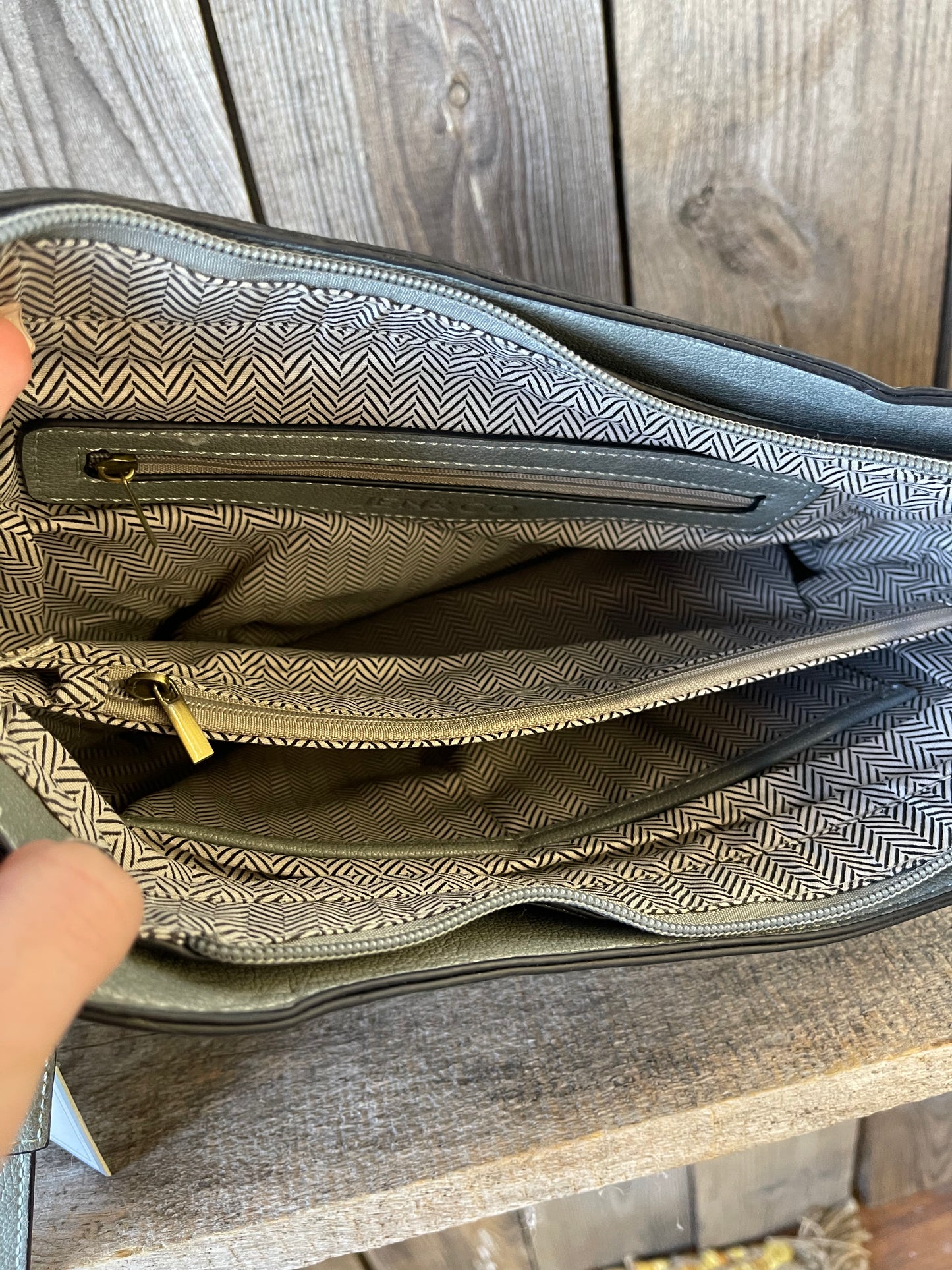 The Corrine Concealed Carry Crossbody Bag - Earth Grey