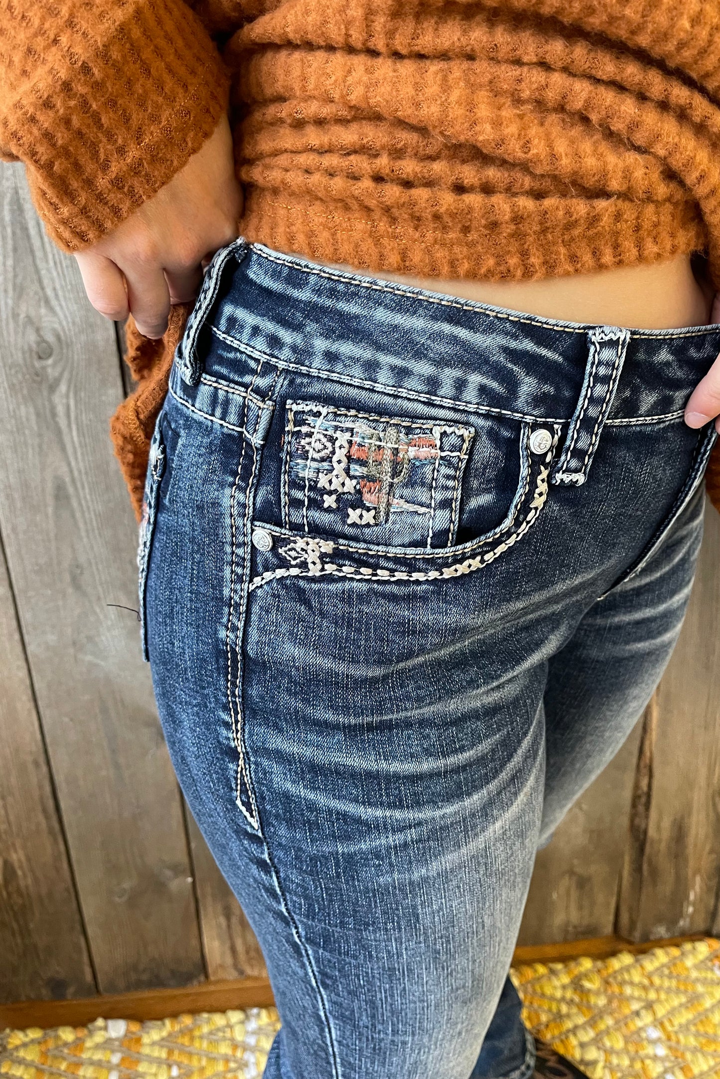 Grace In LA "Desert Dreamer" Easyfit Boot Cut
