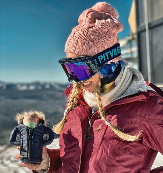 Puffin Can & Bottle Cooler Parka - BLACK