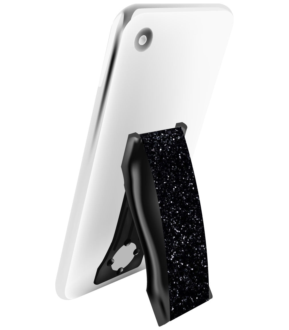 LoveHandle PRO Phone Grip - Black Glitter