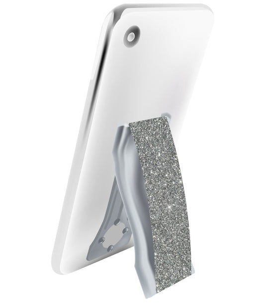 LoveHandle PRO Phone Grip - Silver Glitter